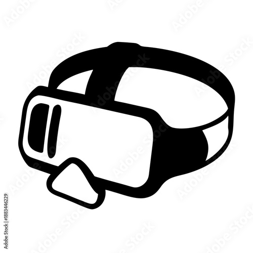Virtual reality headset illustration