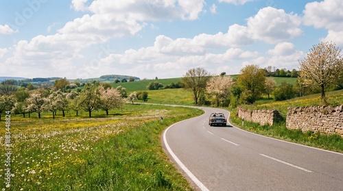country road in the countryside
