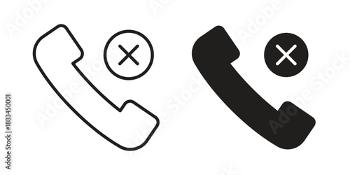 Busy icon suitable. Simple outline and solid style icon EPS10