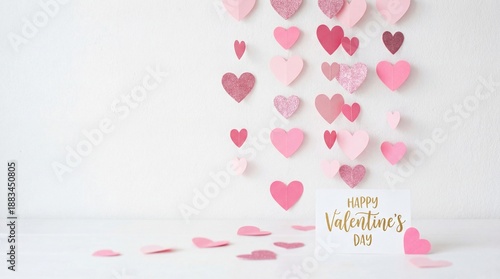 pink background with hearts