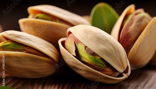 Sharp Pistachio Nuts Closeup With Detailed Natural Texture In High Quality