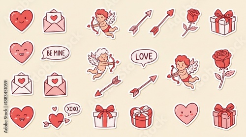 set of love icons