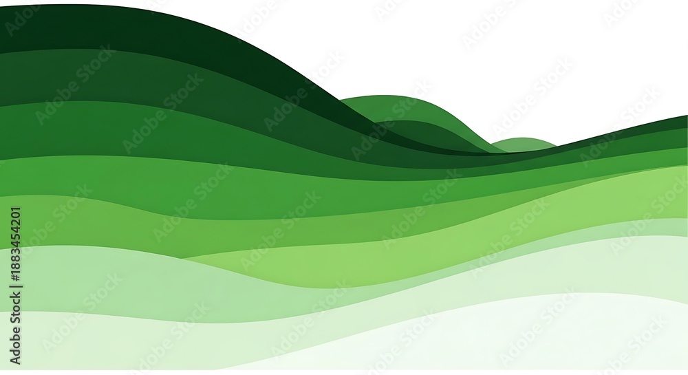 Obraz premium Lush green hillscape