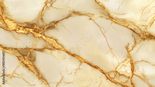 Luxurious beige marble texture with gold veins pattern