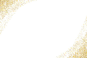 Luxury Gold Glitter Rectangle Frame Border with Sparkling Bokeh and Shiny Confetti, Elegant Festive Decoration Isolated on Transparent Background.
abstract background with golden stars