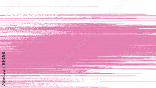 Glitchy pink and white digital distortion pattern