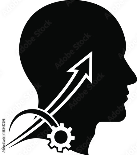 Silhouette of a person standing under a solitary tree