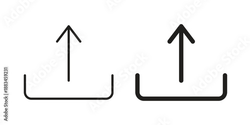 Export icon suitable. Simple outline and solid style icon EPS10