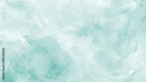 Watercolor textured teal and white background pattern