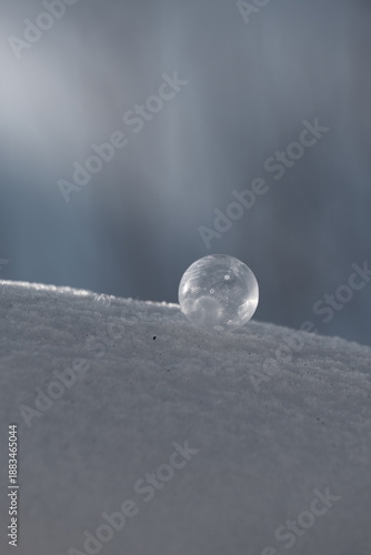 snow on the moon