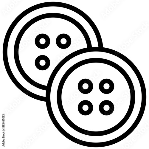 Buttons icon in Line Style