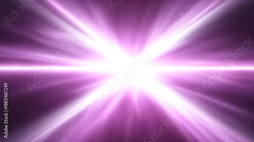 Abstract light burst with bright rays and purple tones