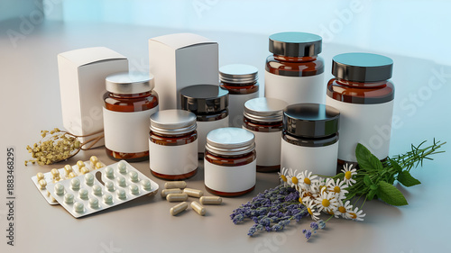 essential oil with lavender flowers