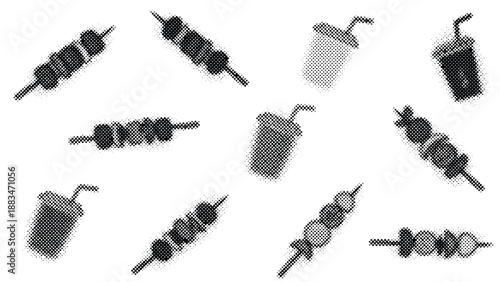 resistors assortment collection electronic components