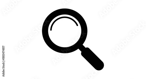 Magnifying Glass Icon Representing Search and Discovery.