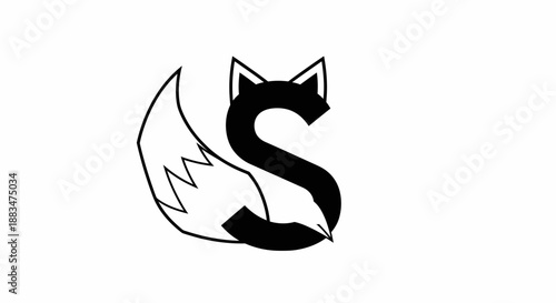 Stylized fox logo with letter S design.