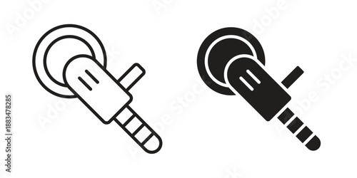 Polisher icon suitable. Simple outline and solid style icon EPS10