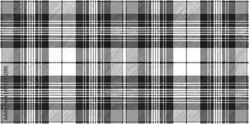 Stylish black and white plaid pattern perfect for fashion designs.
