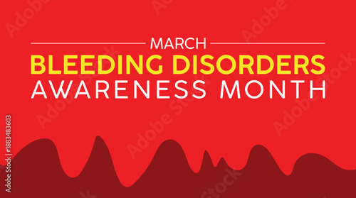 Vector illustration about Bleeding Disorders awareness month observed each year during March .