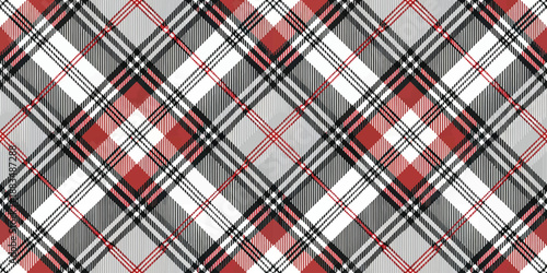 Stylish red and black plaid pattern perfect for fabric and fashion designs.