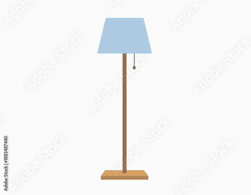 Modern Blue Shade Floor Lamp for Stylish Interiors