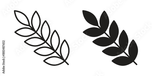 Wheat icon suitable. Simple outline and solid style icon EPS10