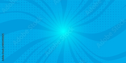 Comic background. Pop art texture. Starburst cartoon style. Anime design with explosion effect for print. Fun dot pattern. modern