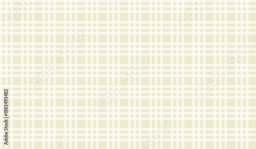 Seamless gingham pattern. Neutral beige and white checkered repeating abstract background for textile fabric design