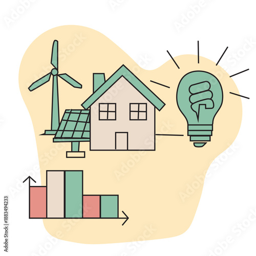 Vector 3D icon set for eco recycling and sustainable development