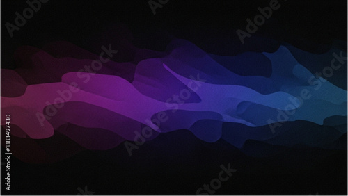 Abstract colorful wave pattern on dark background from a close-up viewpoint