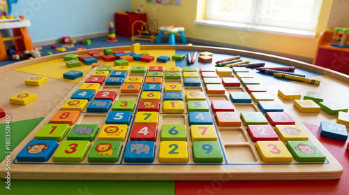 Wallpaper Mural Colorful kids sudoku board game designed for fun learning, memory boost, logical thinking skills
 Torontodigital.ca