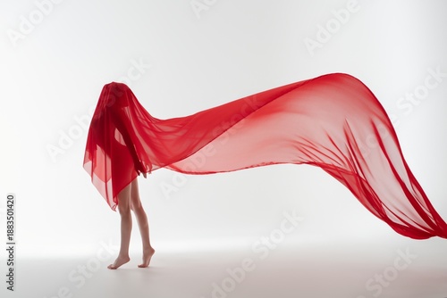 Wallpaper Mural Expression of beauty and elegance with flowing fabric in soft light Torontodigital.ca