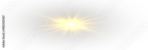 Sunlight sun glare star ray abstract bright light bokeh sparkling effect.
