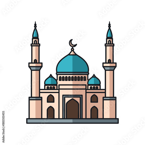 Elegant Mosque Vector Illustration