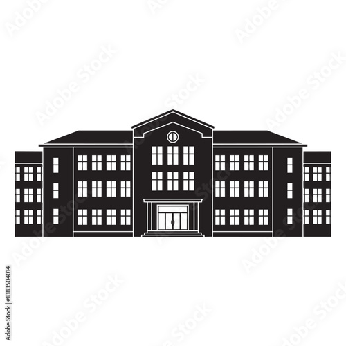 Residential Apartment Building Line Icon
