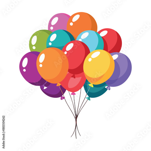 balloons tied together