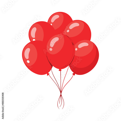 balloons tied together