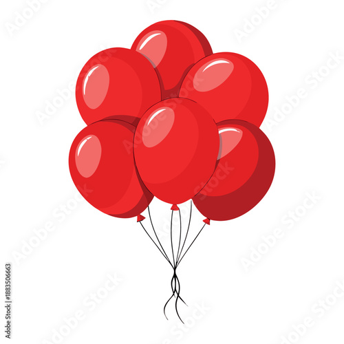 balloons tied together