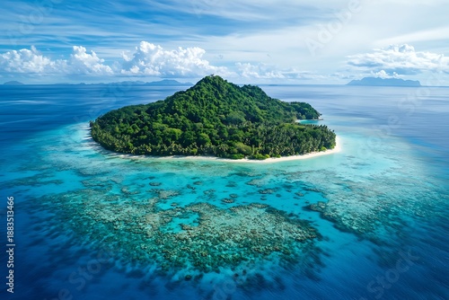 Wallpaper Mural Spectacular Island From Above high resolution picture Torontodigital.ca