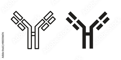 Antibody icon suitable symbol. Simple stock illustration stock