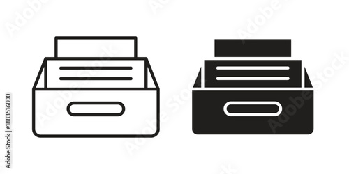 Archive icon suitable symbol. Simple stock illustration stock