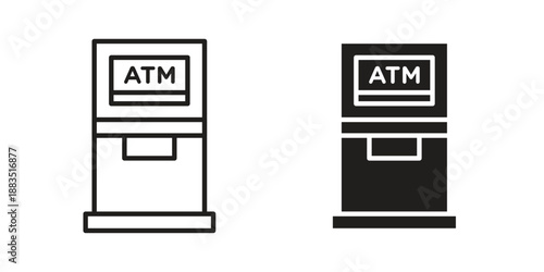 Atm icon suitable symbol. Simple stock illustration stock