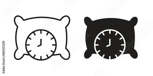 Bedtime icon suitable symbol. Simple stock illustration stock