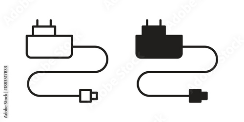 Charger icon suitable symbol. Simple stock illustration stock