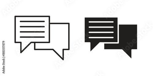 Chat icon suitable symbol. Simple stock illustration stock