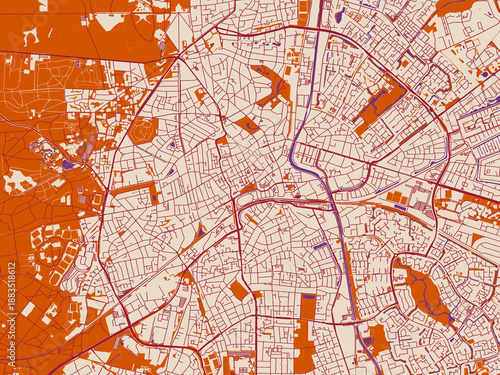 Foto City map poster of Apeldoorn Centrum, Netherlands