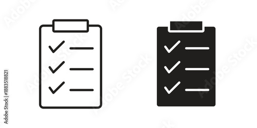 Clipboard icon suitable symbol. Simple stock illustration stock