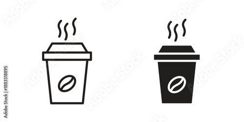 coffee cup icon suitable symbol. Simple stock illustration stock