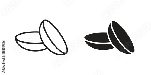 contact lenses icon suitable symbol. Simple stock illustration stock