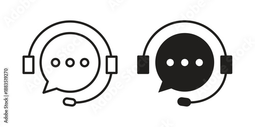 Customer service icon suitable symbol. Simple stock illustration stock